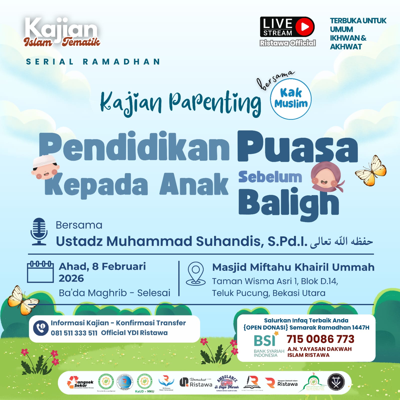 Kajian Parenting Ust Muhammad Suhandis, M.Pd.I. Pendidikan Puasa kepada Anak sebelum Baligh